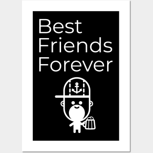 Best Friends Fathers Day Beer Design Posters and Art